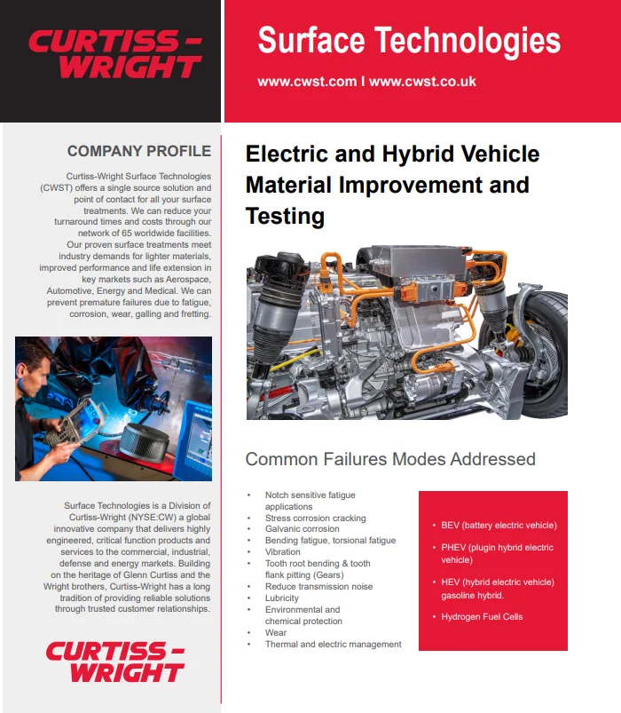 Materialverbesserung und -prüfung für Elektro-/Hybridfahrzeuge
